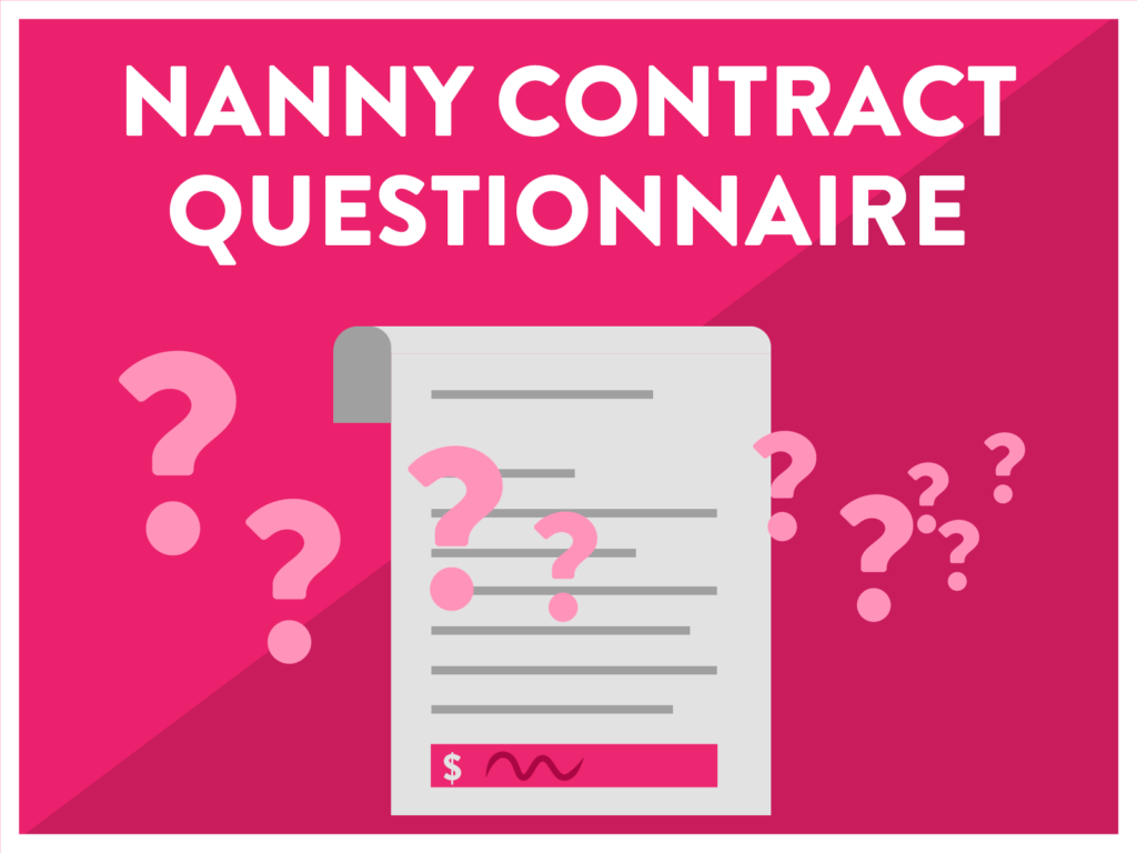 Nanny contract questionnaire